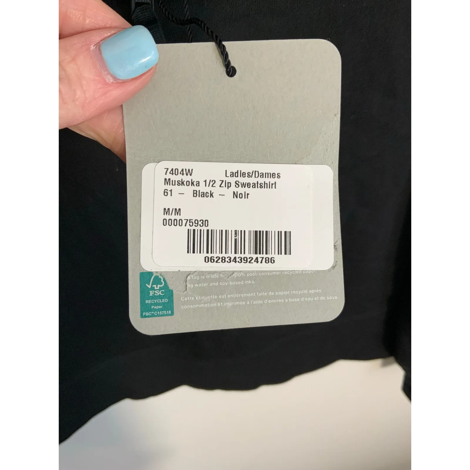 Canada Goose Black Muskoka Classic Badge 1/4 Zip Sweater $425 Authentic NWT - Image 8