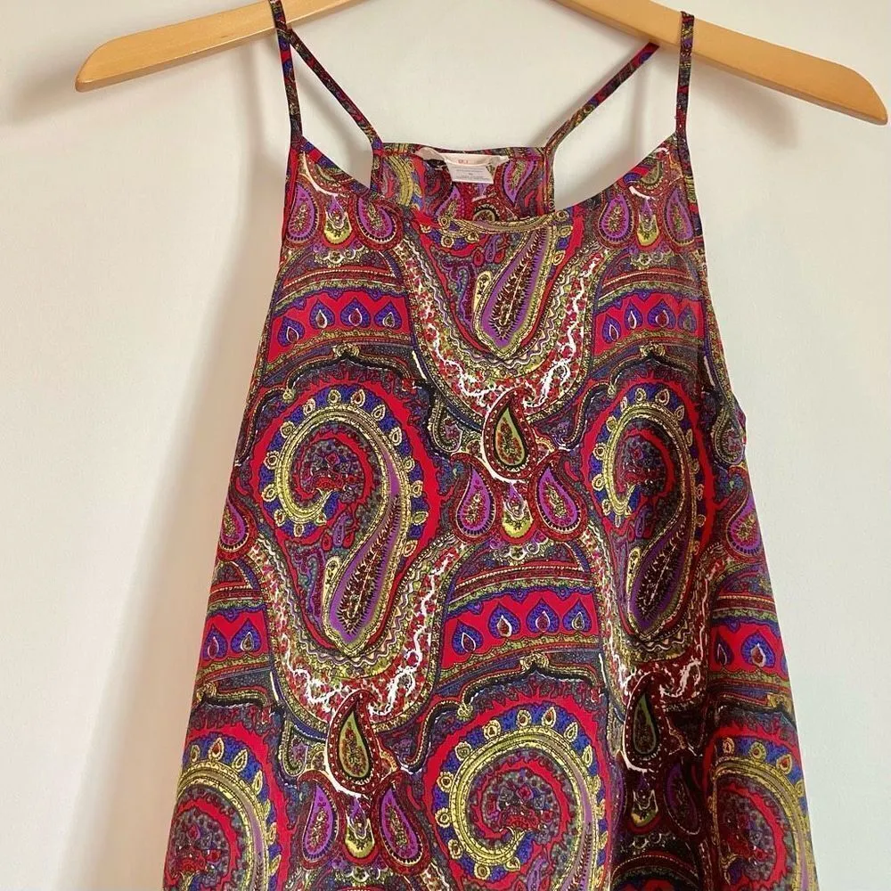 Unique ￼ Paisley ￼Women's Tank Top​​​​​​​​​​​​​​​​​ Red - Image 5