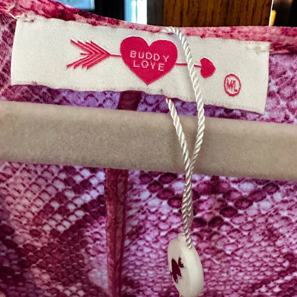 Buddy love Derby high low caftan dress sz M/L RARE Snakeskin Print Size M - Image 4