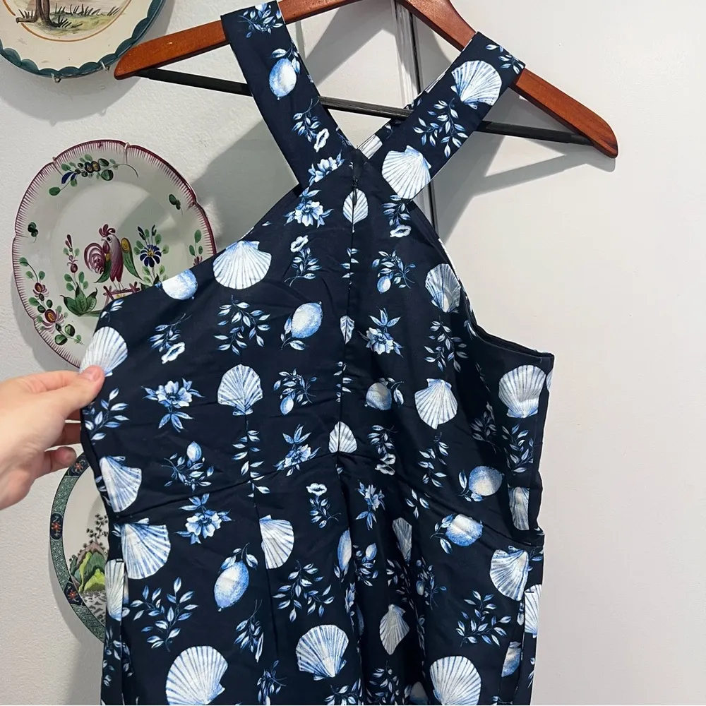 Ann Taylor Seashell Dress Halter Tea Length Size 6 - Image 8