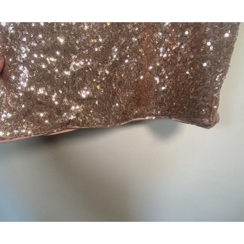 Hello Molly Sequin Halter Dress Size 6 HoCo Party Holiday Date Night Glitter NWT - Image 8