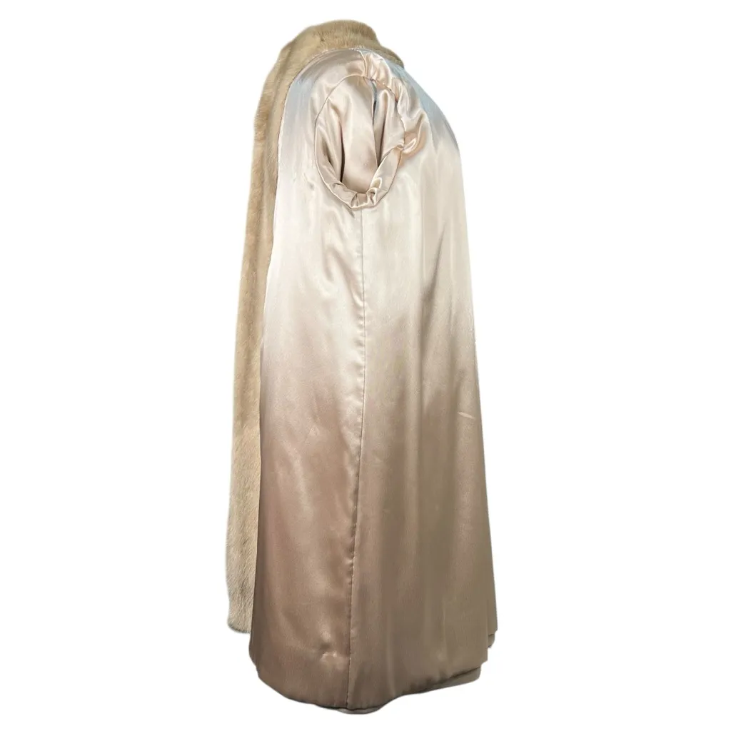 Palomino Mink Fur Open Front Vintage Coat Size L - Image 13