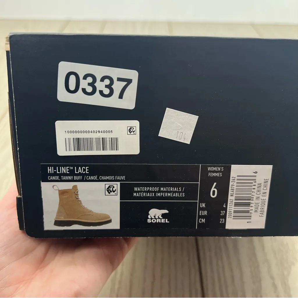 Sorel Women's Hi-Line Lace Boot US6 Canoe / Tawny Buff $185 - Image 8