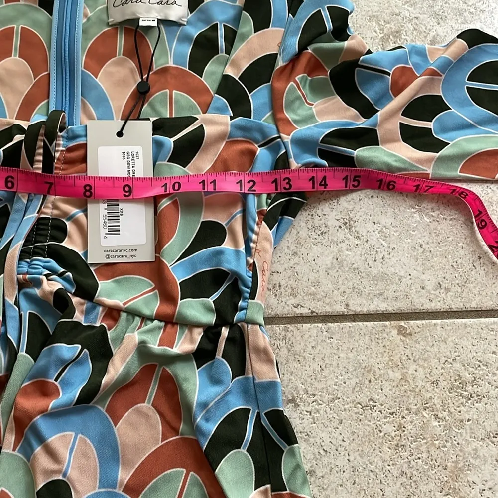 CARA CARA Loretta Dress Geo Dew Moss Size XXS - Image 13