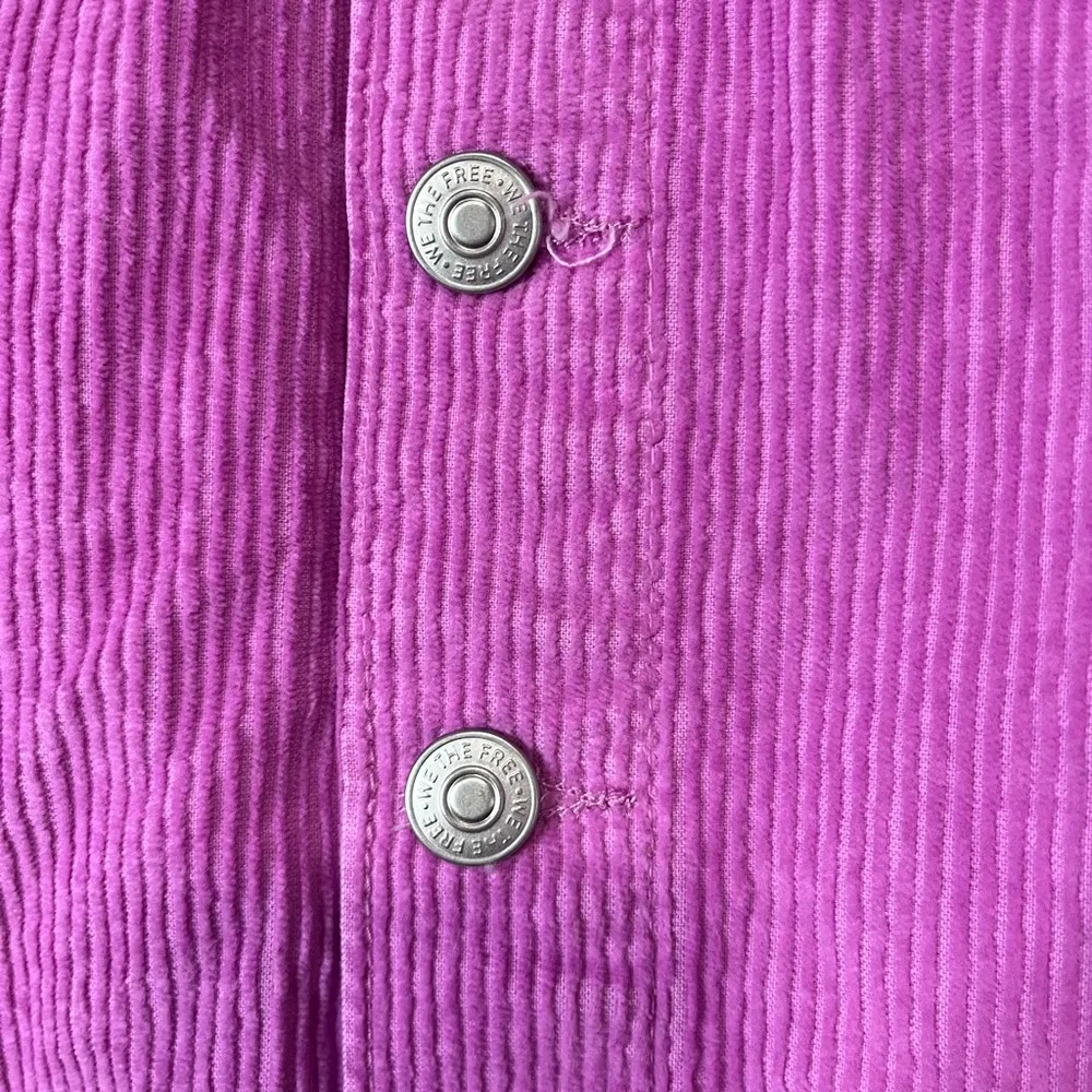 FREE PEOPLE 100% Cotton Corduroy Pink Button Down Skirt. Women’s Size 2 XS. EUC - Image 2