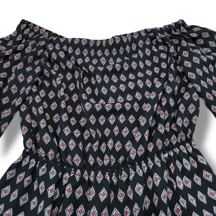 Romeo & Juliet Couture Romper Size Medium Off Shoulder Romper Long Sleeve Flared - Image 4