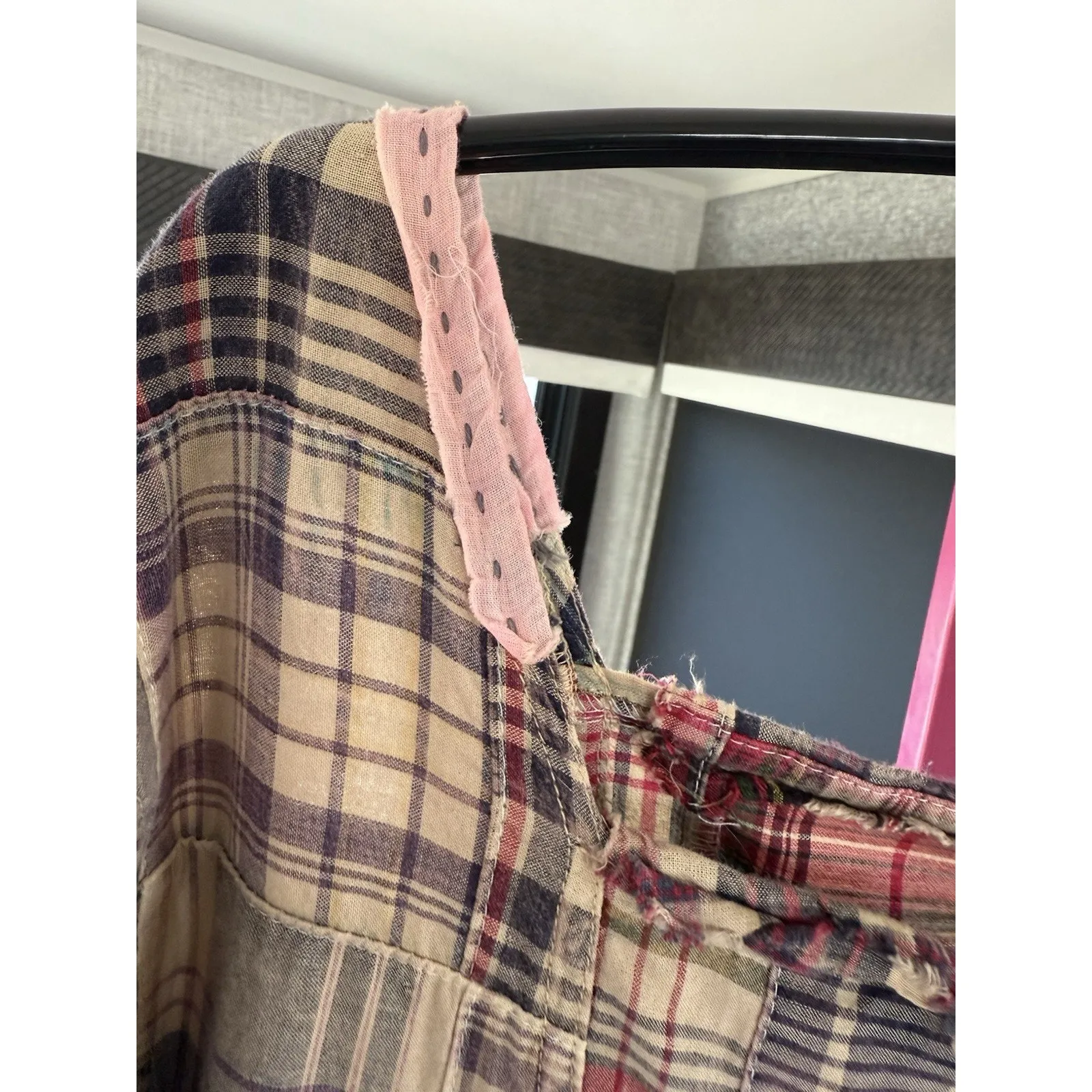 Magnolia Pearl Patchwork Helenia Dress ~ Madras Blue - Image 3