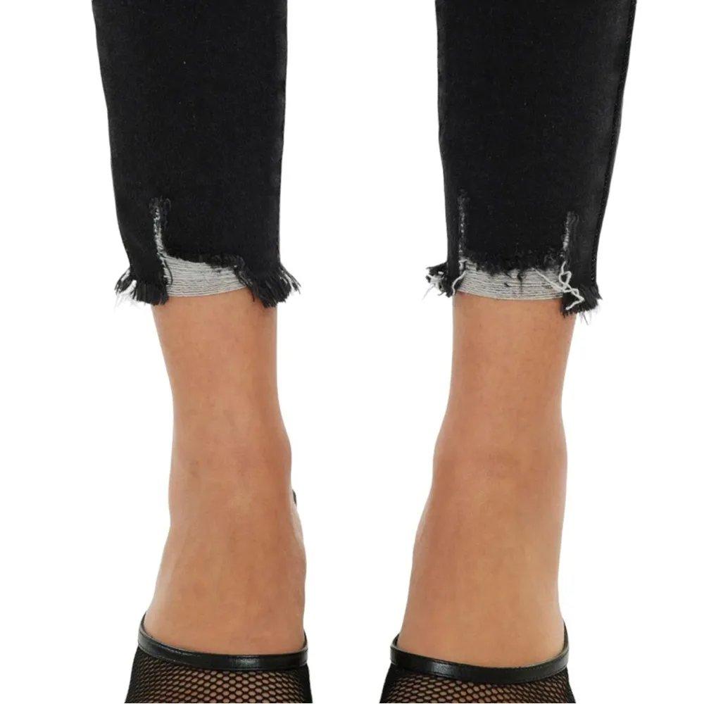 KanCan Women’s Janesville High Rise Ankle Skinny Jeans Size 7/27 Dark Gray - Image 4