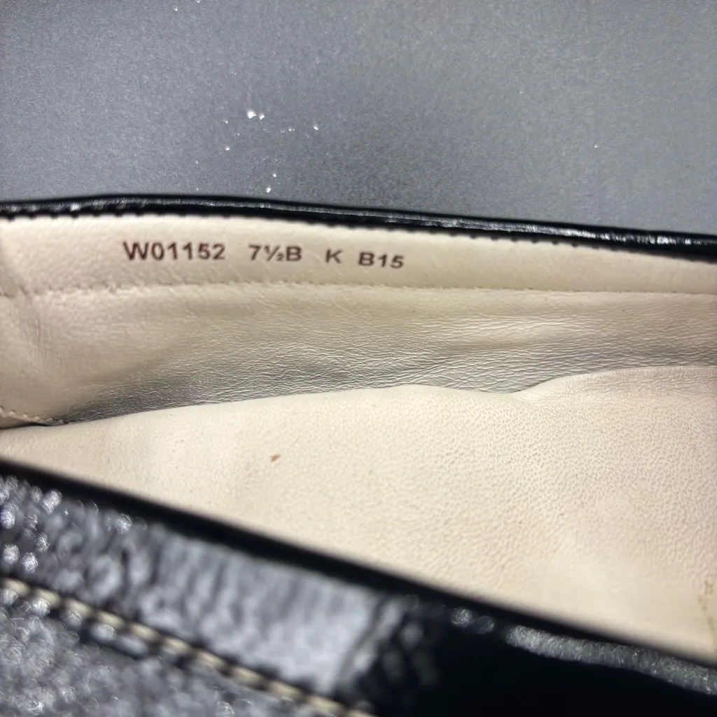 Cole Haan Women’s Shoe Patent Penny Loafer Driving Black Shiny India Size 7 1/2” - Image 8