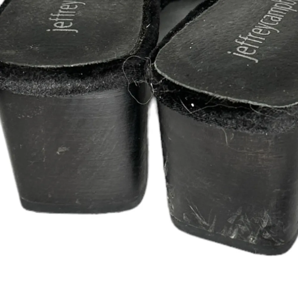 Jeffrey Campbell Jenae Black‎ Velvet Mules - Image 4