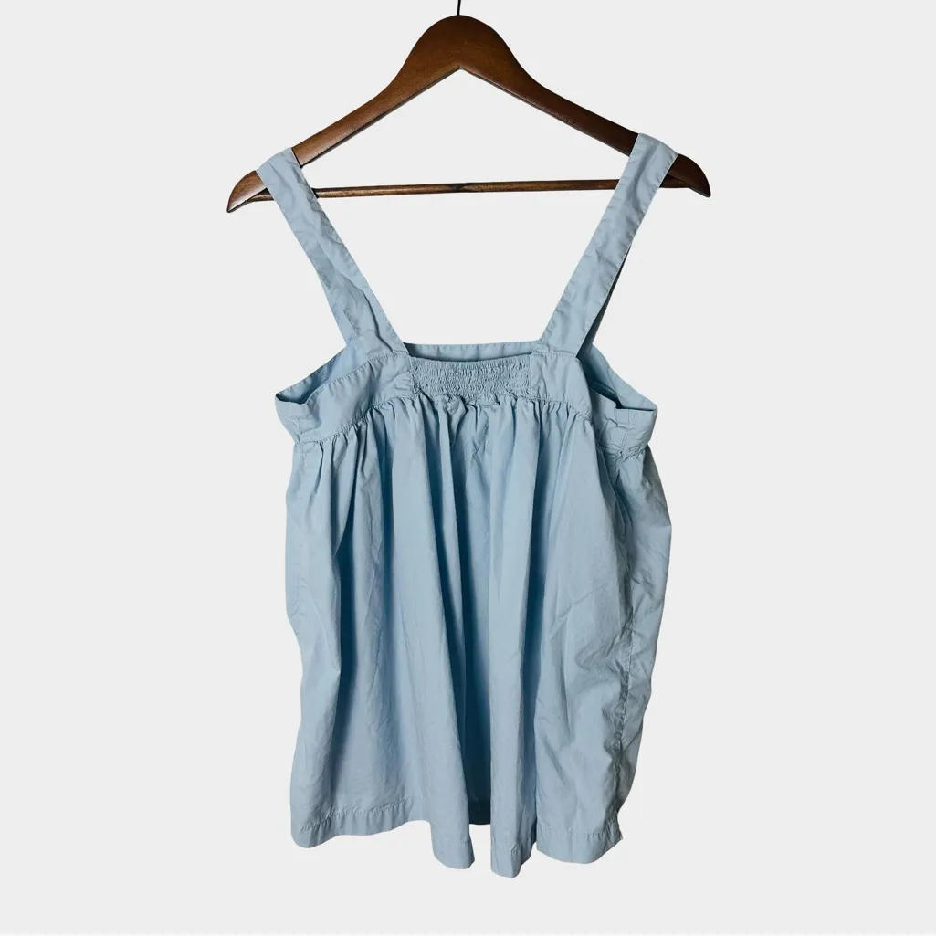 Piyama Blue Cotton Cami Tank & Shorts Lounge Set Size L Size L - Image 5