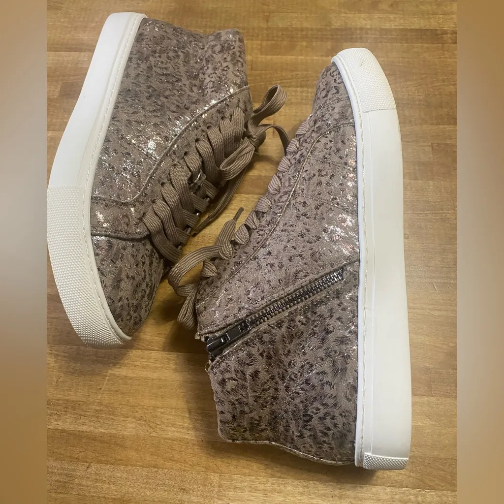 Hey Girl by Corkys Sparkling high top sneakers : Imagine 9 Tan - Image 3