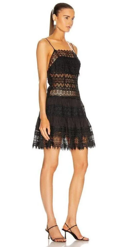 CHARO RUIZ IBIZA Joya Dress in Black XSmall New Womens Mini Aline Fit and Flare Size XS - Image 3