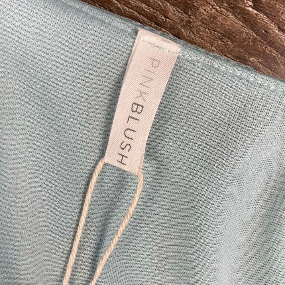 Pinkblush Dress Maternity 3XL Blue Pink Scope Neck Lined 3/4 Sleeve Boho Paisley - Image 6