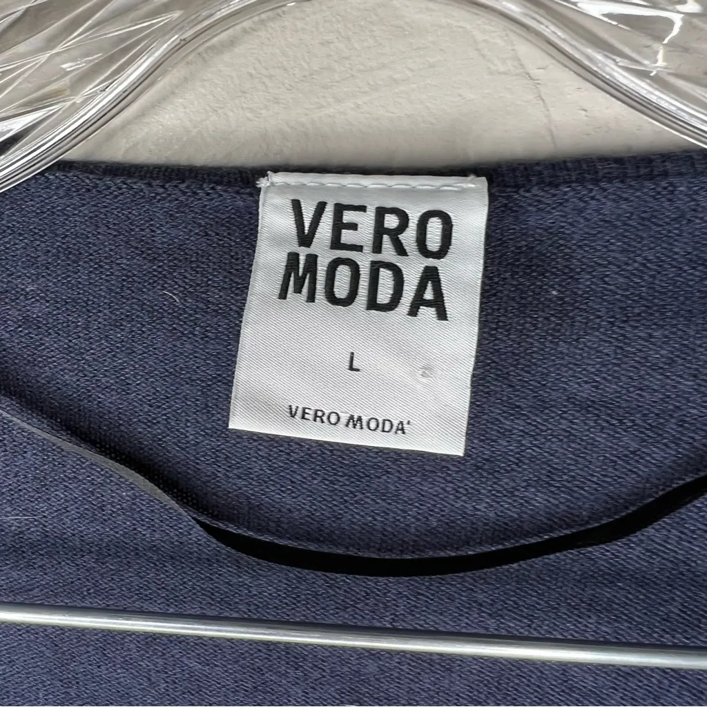 Vero Moda Maddox Stripe Patriotic Americana Red, Blue, Cream Drapey Cardigan - Image 5