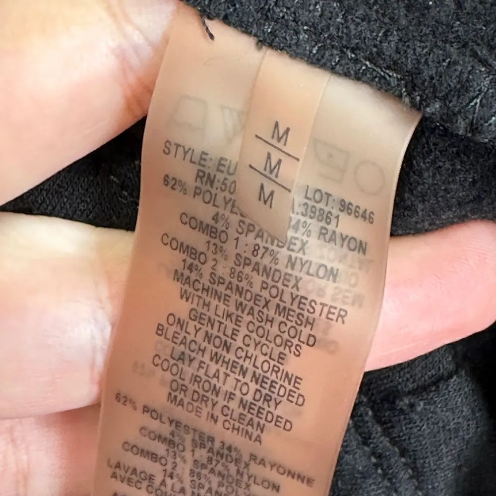 ELIE TAHARI Activewear Dianna Knit Red/Black Tank Top Womens Size Medium - Image 5