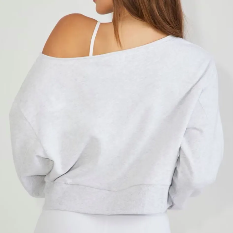 Garage  Soft Terry Off Shoulder Sweatshirt - Image 2