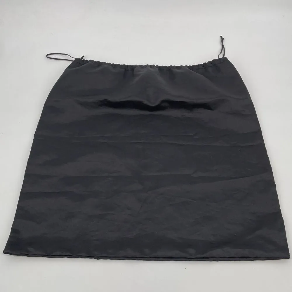 FENDI Large Drawstring Dustbag Black Metal Emblem‎ 23x23 - Image 4
