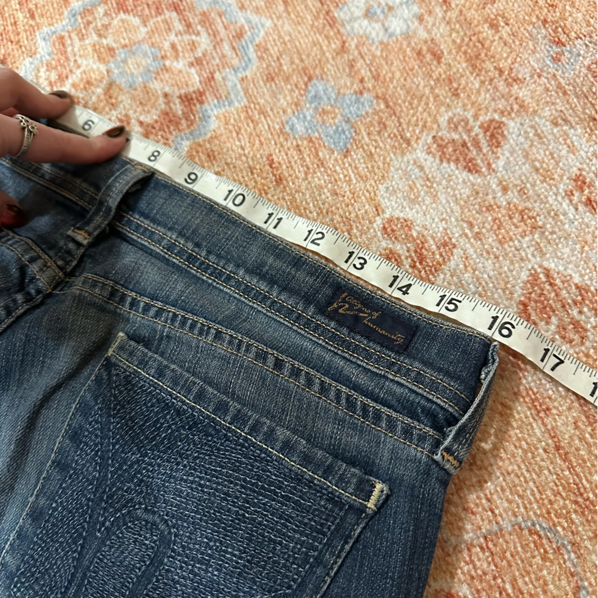 Citizens of Humanity Women's Picasso 080 Low Waist Full Leg Jeans size 30 Y2K - Image 8