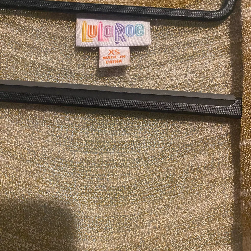 LULAROE SARAH WOMENS LONG CARDIGAN SWEATER DUSTER Mustard Yellow Pockets Size:XS - Image 2