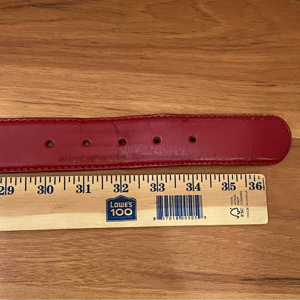 Vintage MILOR 11612 Burgundy Genuine Leather Brass - Image 7