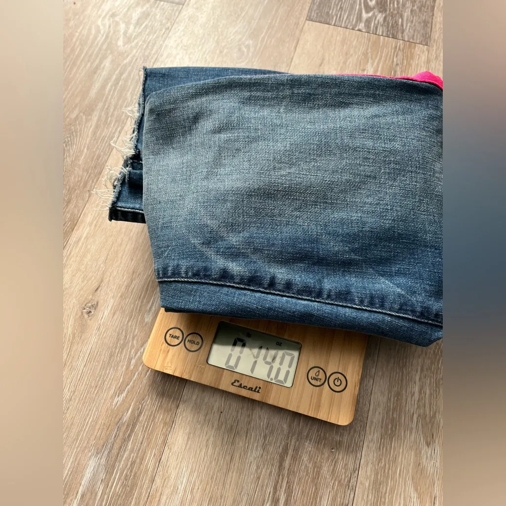 NWT Abercrombie & Fitch Simone High Rise Ankle Jean Hot Pink Stripe Sz 25 - Image 7