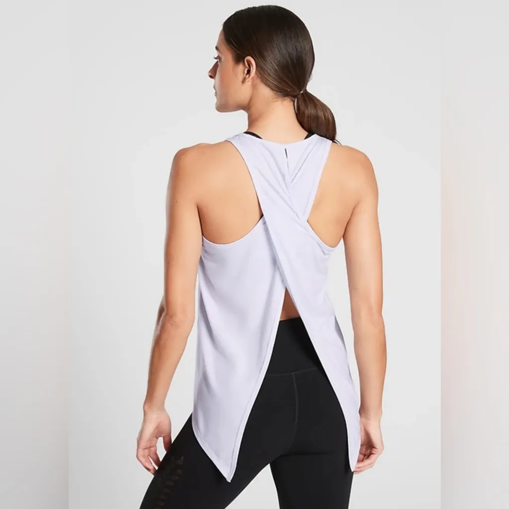 Athleta Essence Tie Back Tank Lavender Purple - Image 2
