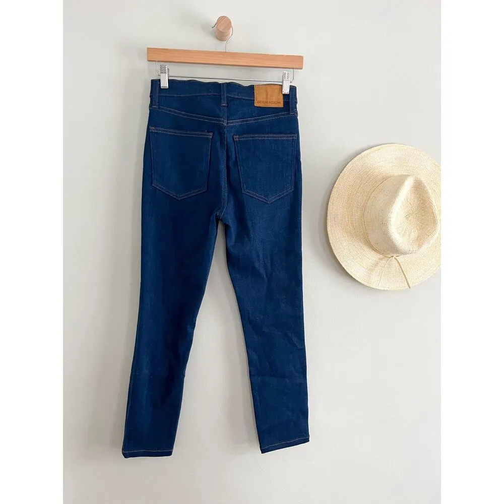 Aritzia |  Denim Forum | The Lola High Rise Skinny 28L | Sz 26 | Dark Blue - Image 7