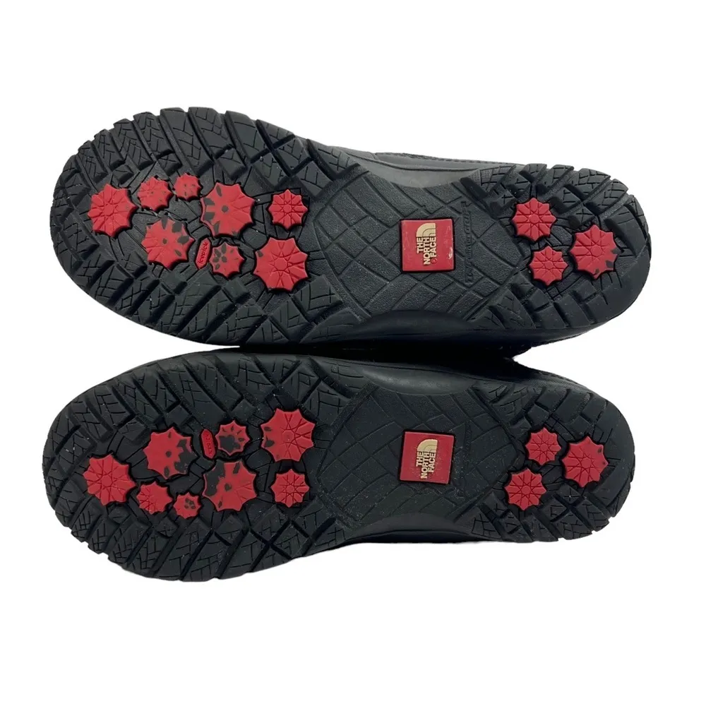 The North Face Black Nuptse Purna Suede Leather Faux Fur Boots - Image 14