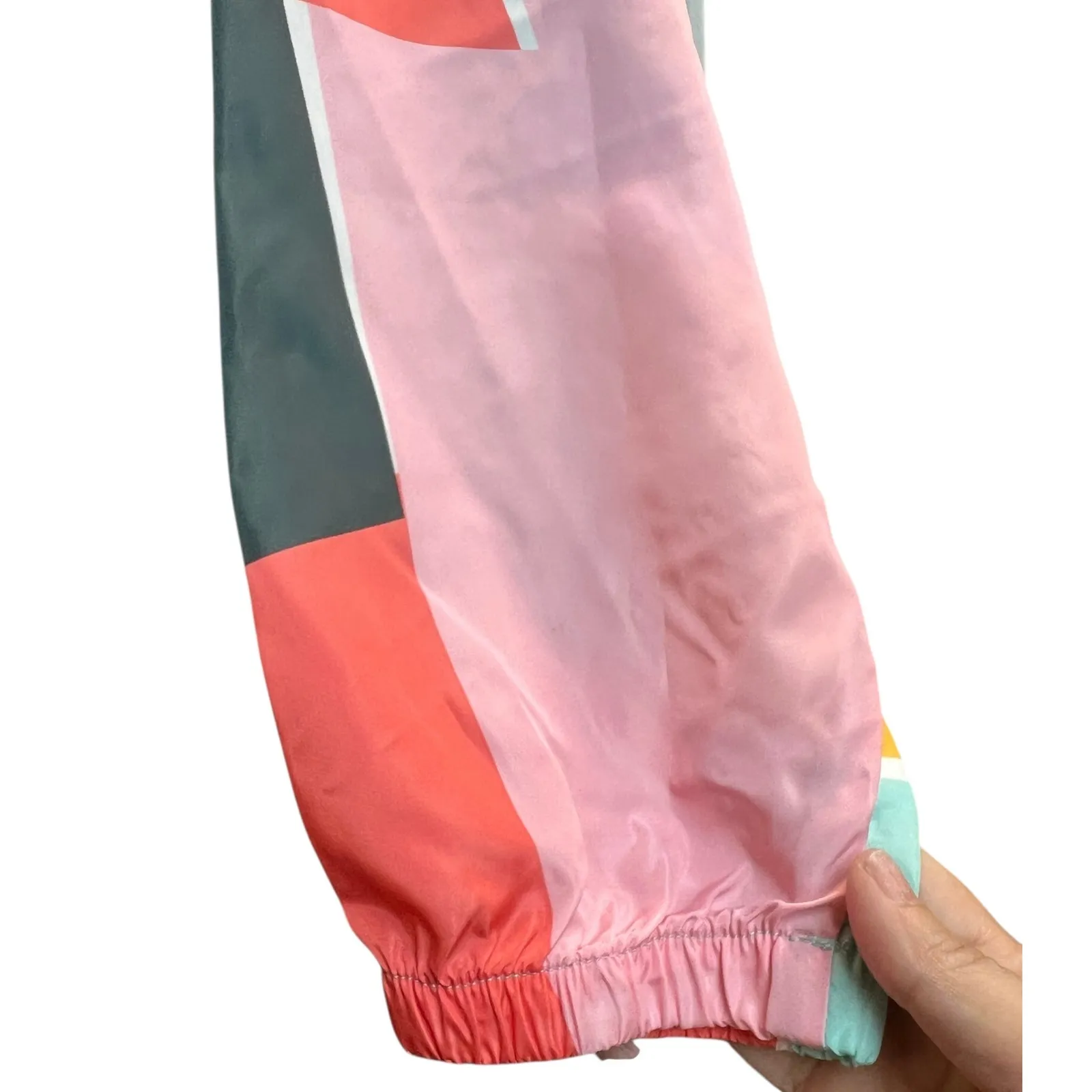 BKE Geometric Windbreaker Jacket Quarter Zip Lightweight Small - Image 5