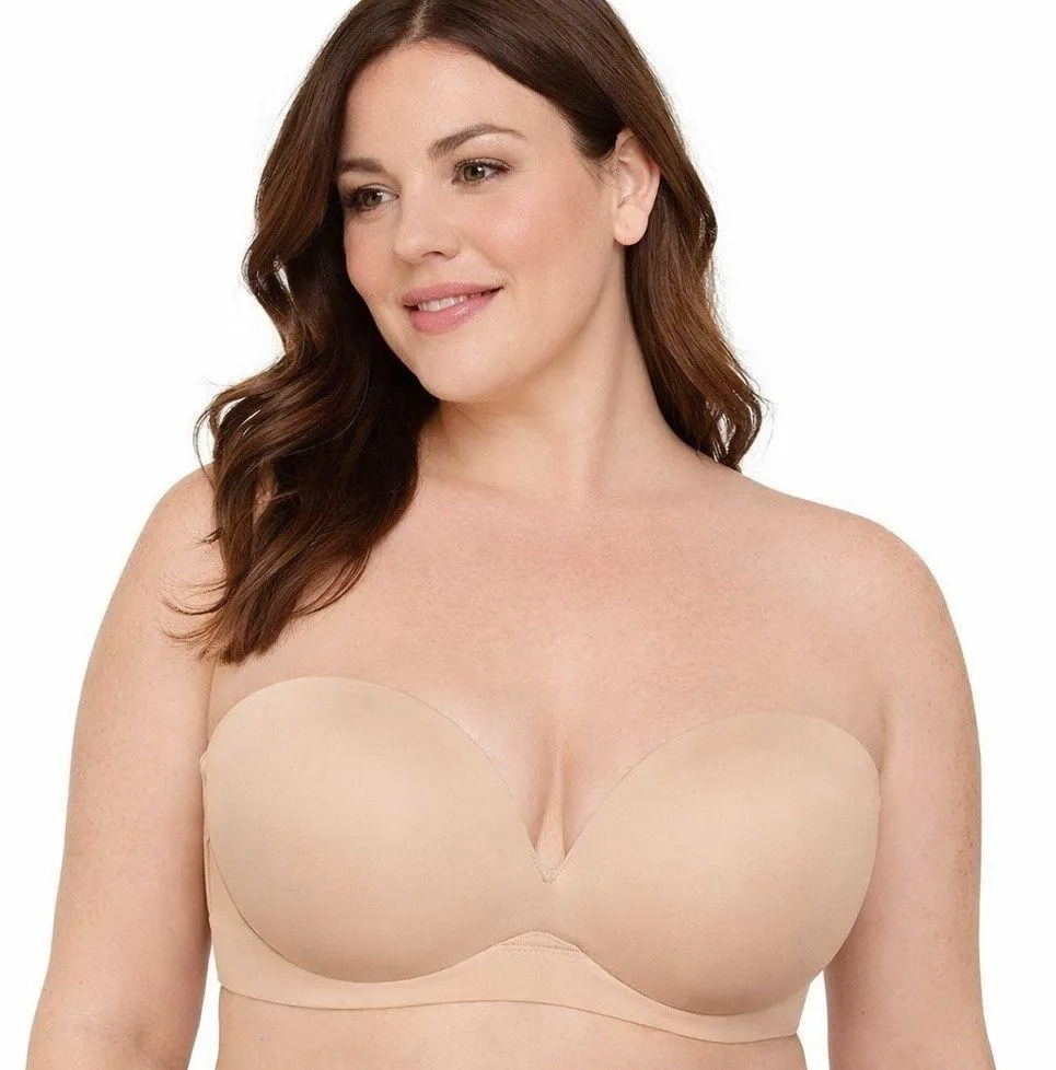 Cacique Women's Comfort Bliss Plunge Multi-Way Strapless Push Up Bra Size 40C - Image 1