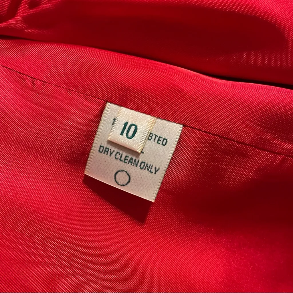 Austin Reed Vintage Vibrant Red Jacket Size 10 - Image 5