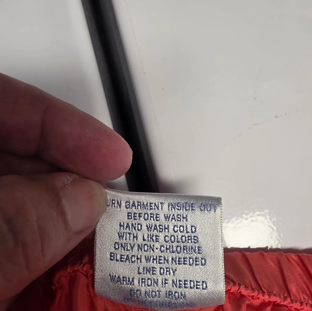 Cabaret Women 100% Silk Pant Lounge Capri Size Xlarge Orange Peach Embroidered - Image 6