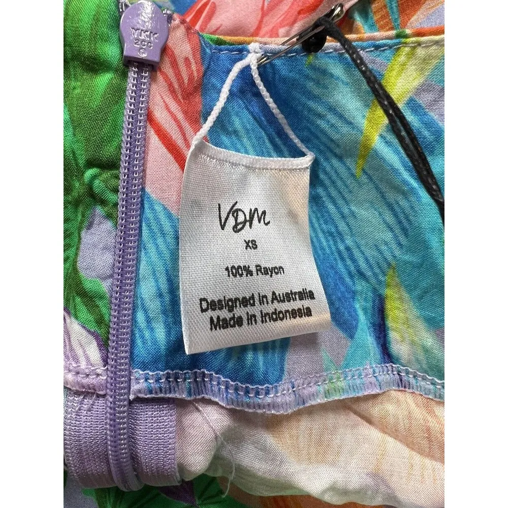 VDM the Label Tropical Floral Swim Coverup Bottom XS New - Image 61