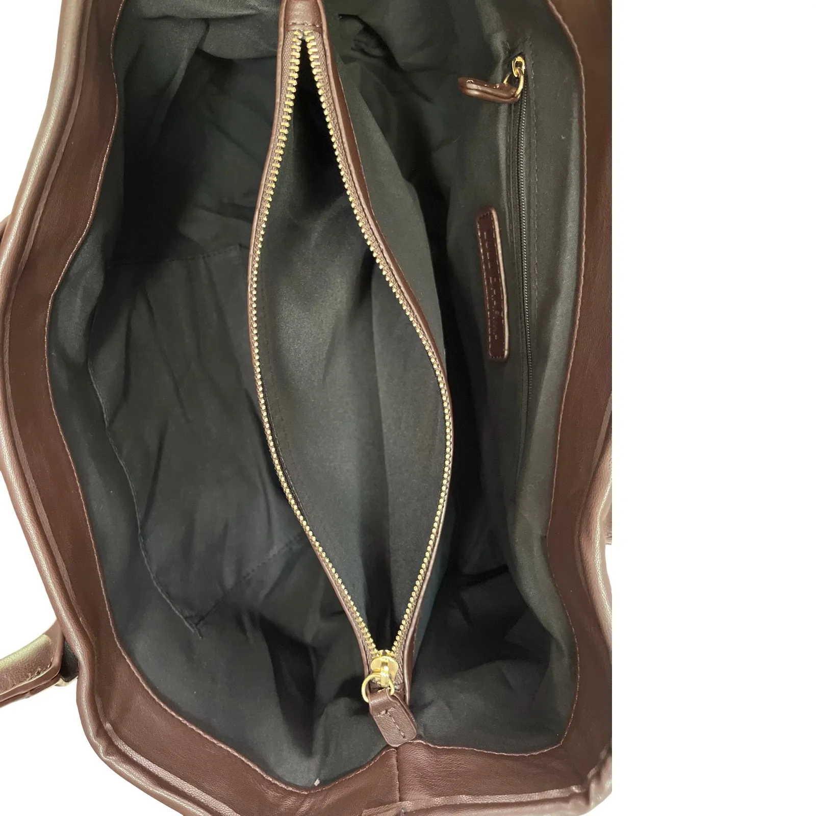 Lulu Dharma Woven Bag Brown Vegan Leather Bottega - Image 12