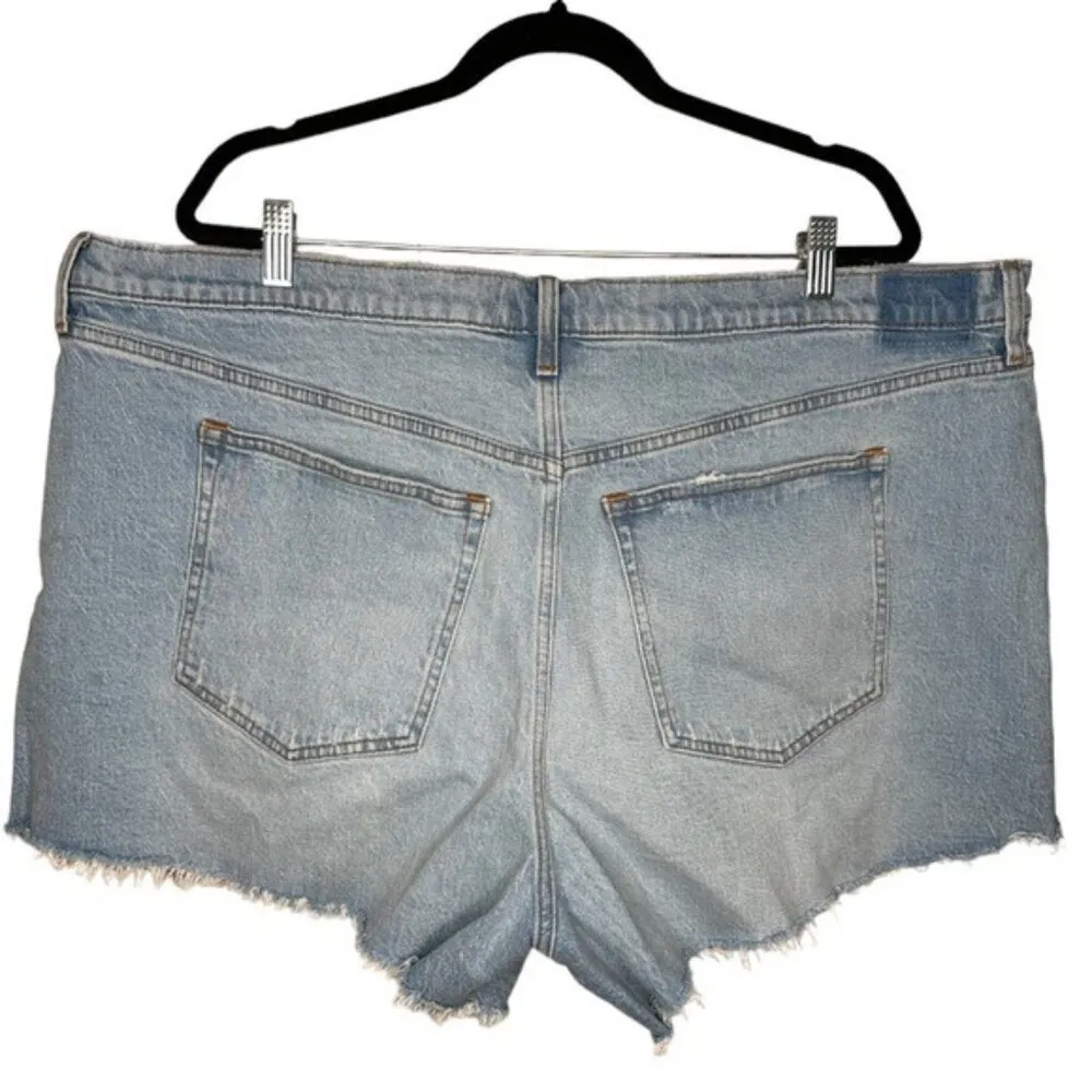 Abercrombie & Fitch 90s Relaxed Cutoff Denim Shorts Size 36/ 22 - Image 3