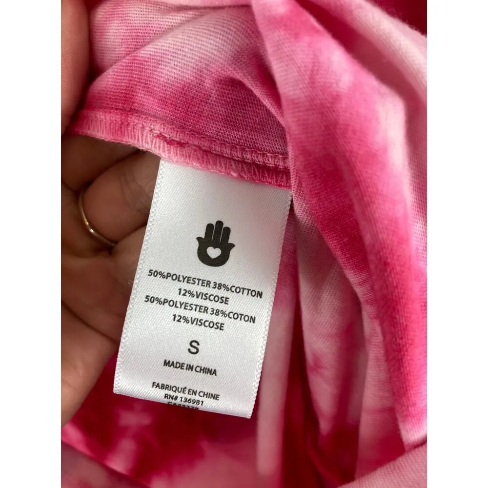 NWOT Spiritual Gangster Perfect Tie Dyed Sleeveless Romper Pink Size small - Image 4