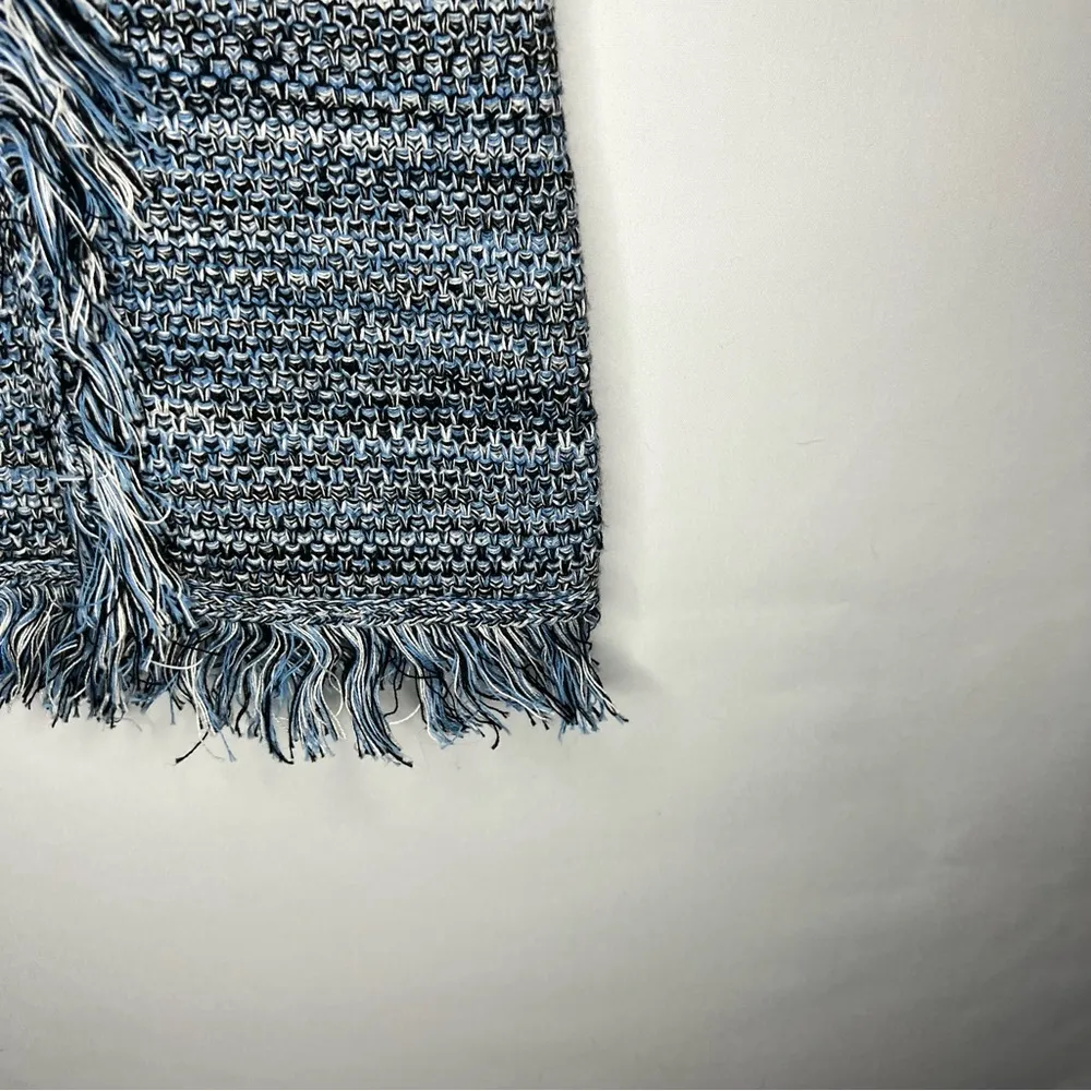 NWT Anthropologie Holding Horses Blue Fringe Knit Sweater Midi Dress - Image 9