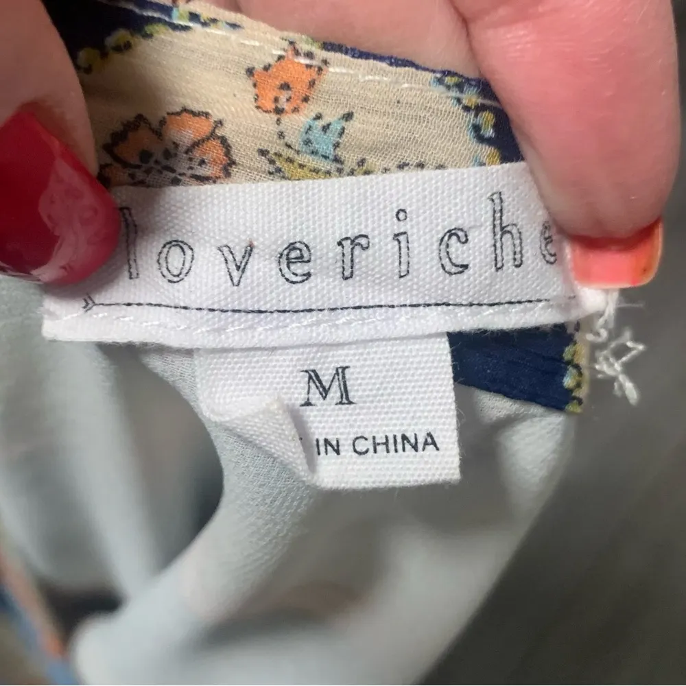 Loveriche Colorful Boho V-neck Top - Image 4