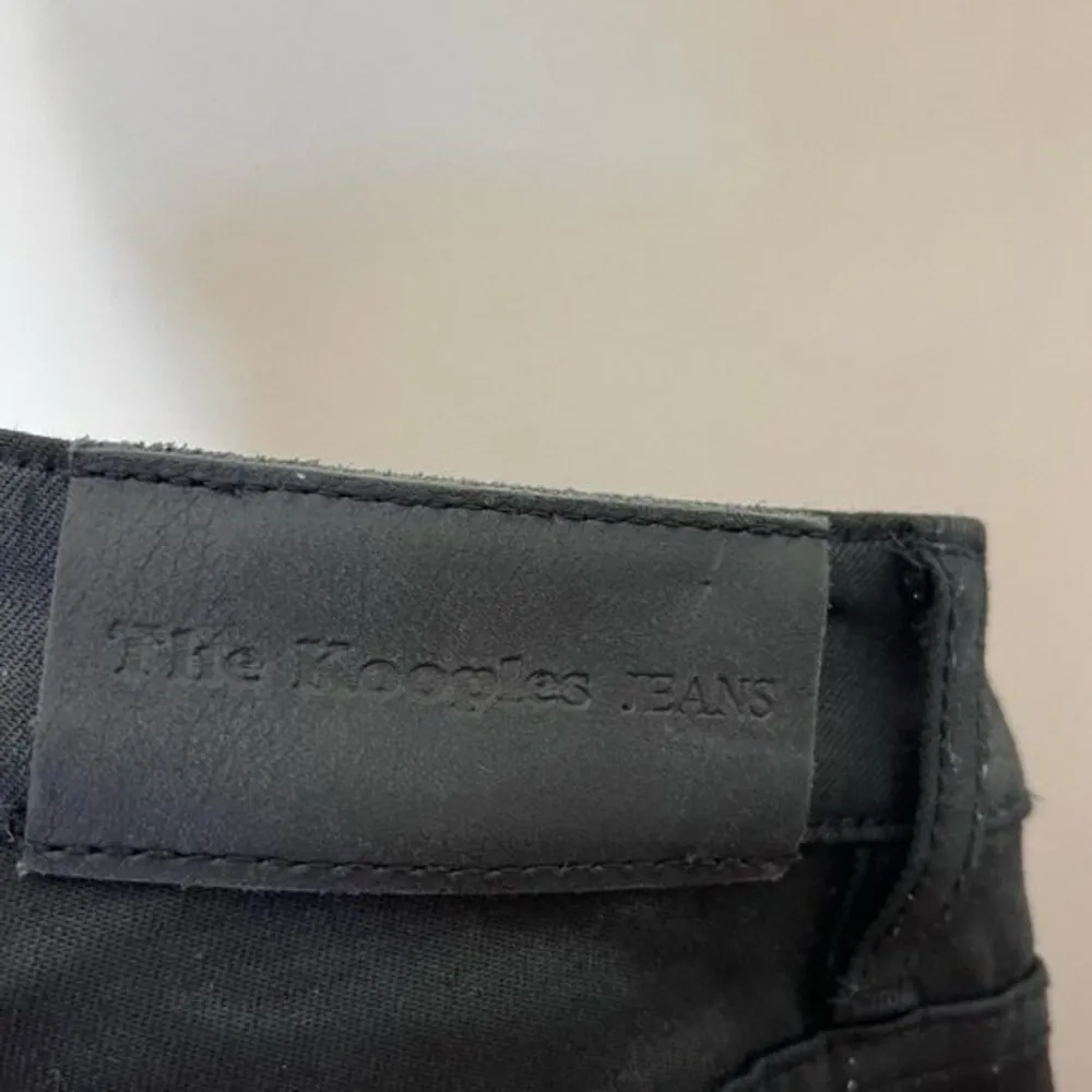 The Kooples Women’s Franky Black Faux Leather Skinny Jeans Size 26 - Image 9