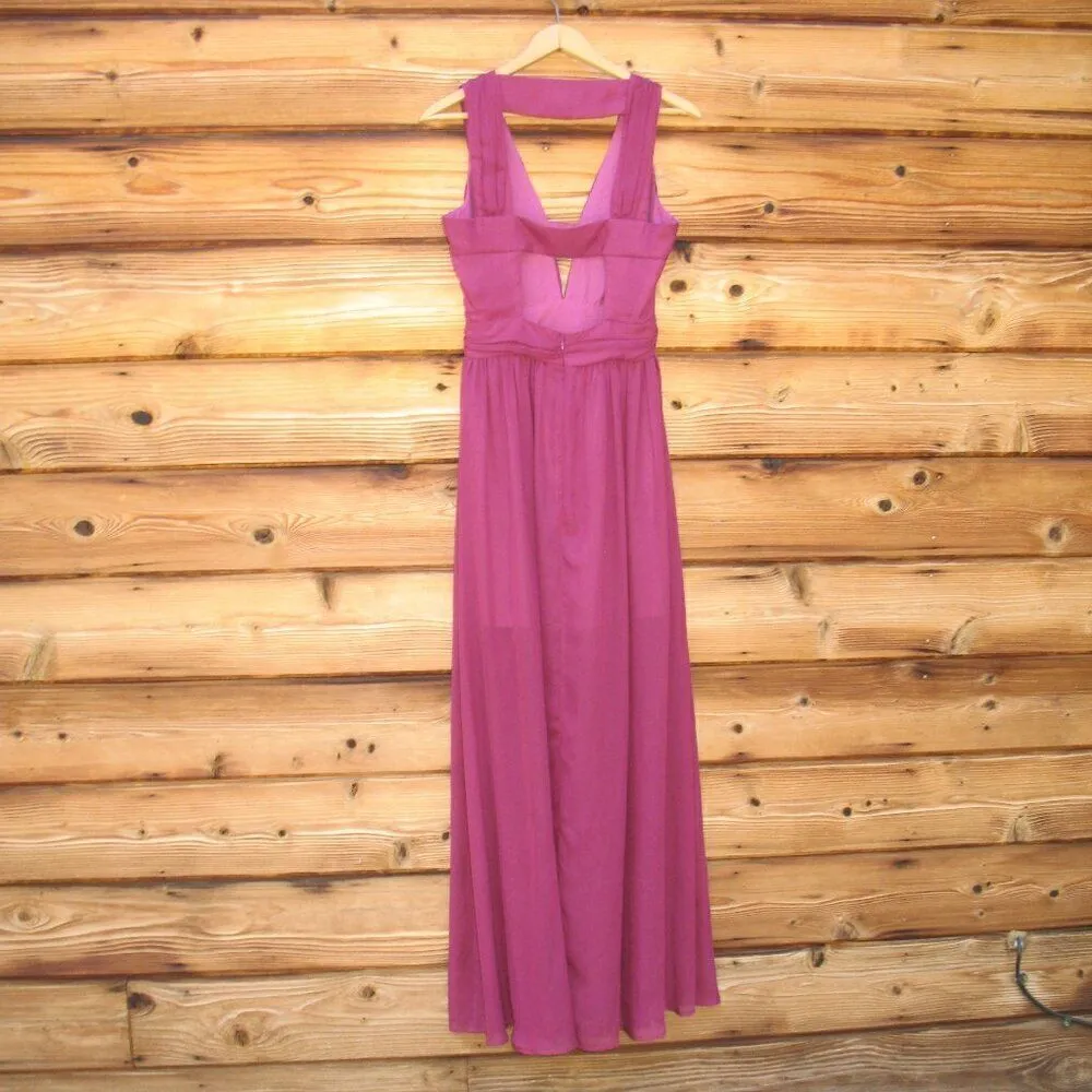 Keepsake the Label Sheer Illusion Skirt Maxi Dress Purple - Image 7