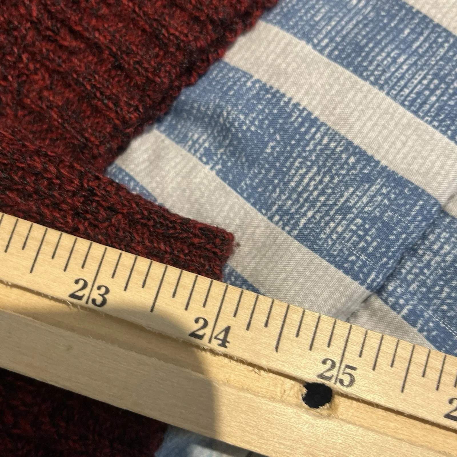 Vtg London Fog Women's L wine red pocketed 1/4 zip sweater made in USA - Image 6