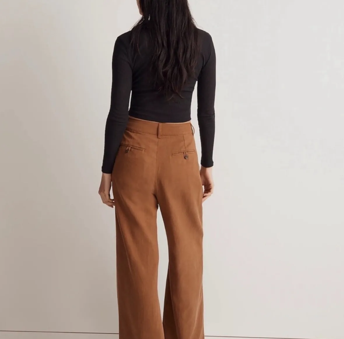 Harlow Wide Leg Pants Brown - Image 8