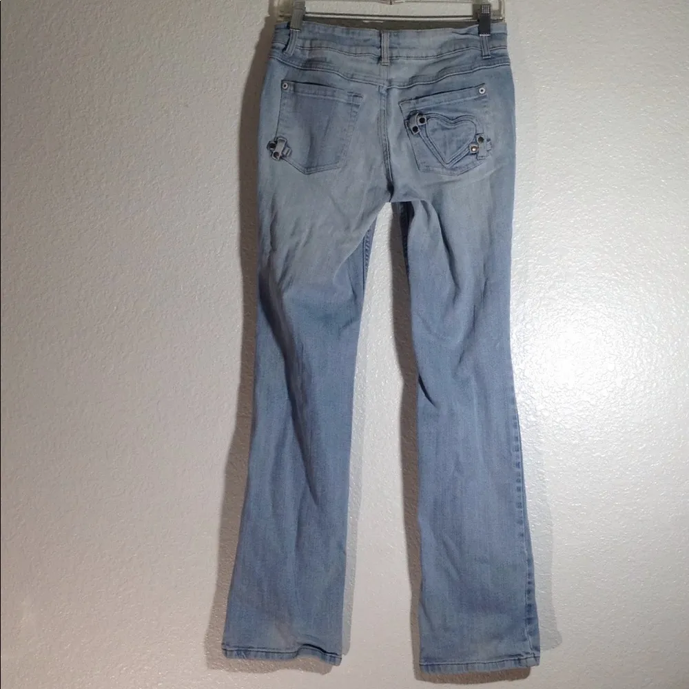 FINAL MARKDOWN Junior' no boundaries Distressed Blue Jeans 9 - Image 8