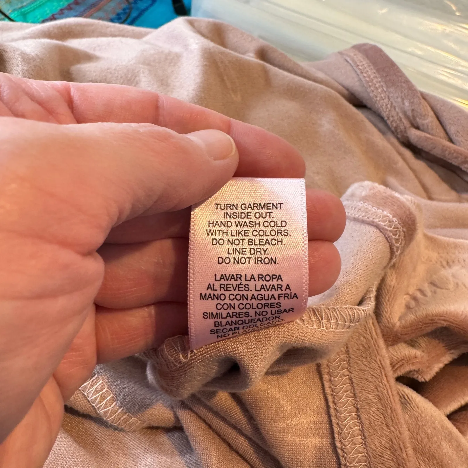 Juicy Couture Velour Robe Pink Embellished Logo Plush Womens 2X Belt Pockets - Image 12