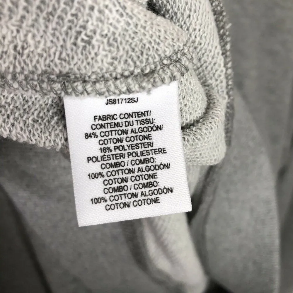 NEW Derek Lam Denim Grey Peek-A-Boo Shirting Sweatshirt Women's Large - Image 9