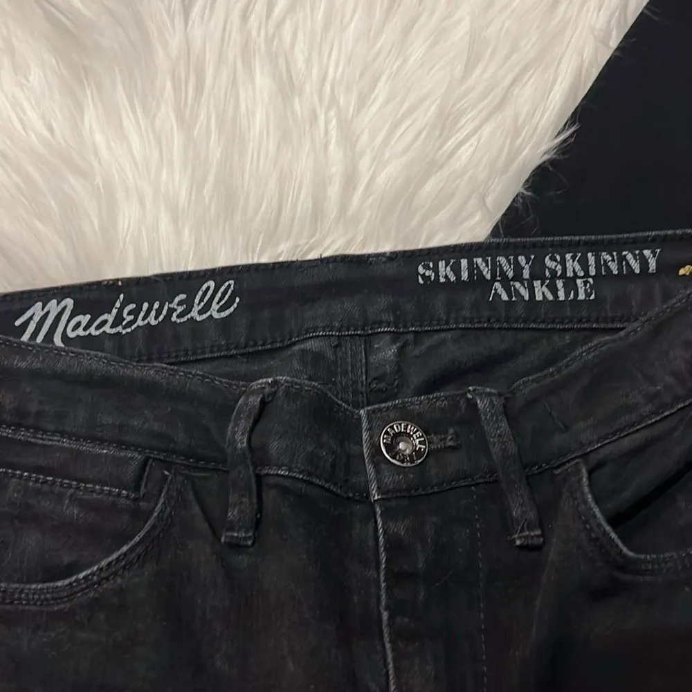 Madewell Skinny Ankle Black Jeans Size 27 - Image 6