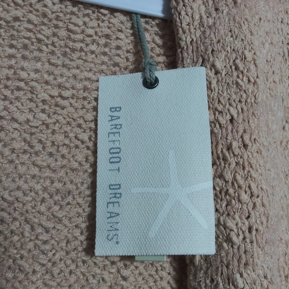 Barefoot Dreams Boucle Shadow Stripe Cardigan Rose Water NWT Size L/XL - Image 8