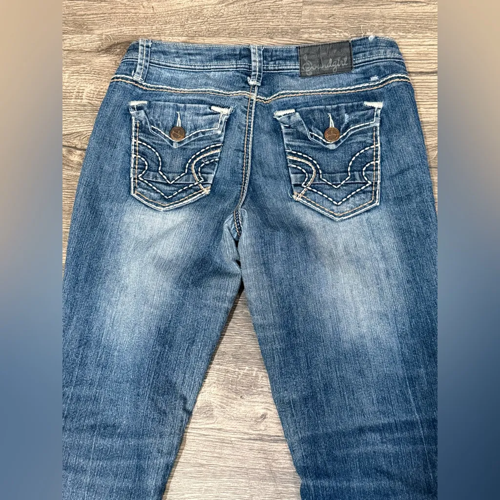 Soundgirl Dark Blue Skinny Jeans - Image 11