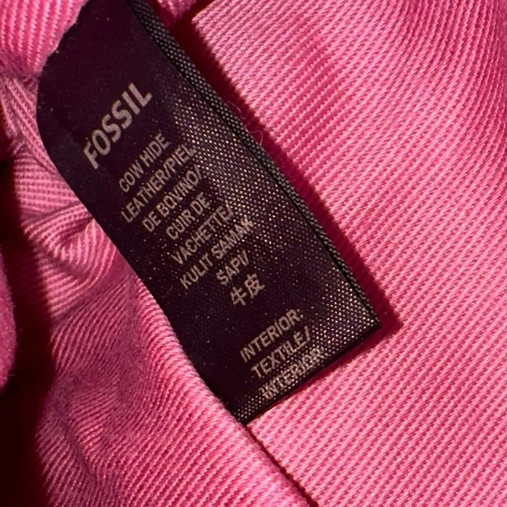 Fossil Kinley Leather Pink Crossbody Bag - Image 10